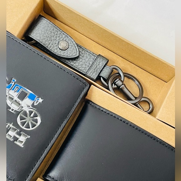 NWT Coach Men’s 3 in-1 Wallet boxed Gift set - Picture 3 of 8